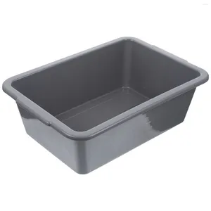 Storage Bottles Commercial Bus Tub White Bins Wash Basin Utility Tote Plastic Tubs Dish Pans Rectangular