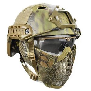 Hjälmar Taktisk hjälmmask CS Airsoft Paintball Army War Game Motorcykeljakt Fast färg snabb hjälm