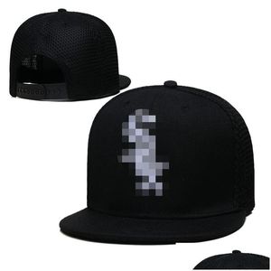 Ball Caps 24 Style White Soxss- liter baseball Casquettes Chapeus dla kobiet mężczyzn Snapback Back Back Uni Hip Hot Hats Gorras Drop Deli Dhobi