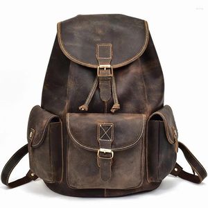 Backpack American Style Moda de moda masculina Laptop para homens Mochila