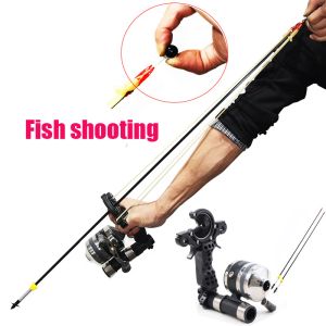 Accessories Professional Fishing Slingshot Set Powerful Full Fishing Catapult Outdoor Shooting Hunting Tool Fishing Reel + Darts+Handguard