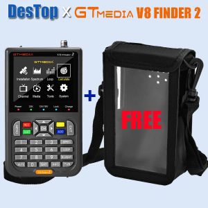 Mottagare GTMedia V8 Finder 2 Gray 7.4V Satellitsignal Finder DVBS/S2/S2X Digital 1080p HD H.264 VS ST5150 V8 Finder Pro WS6933 WS6980