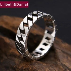 Кольца мужские ювелирные изделия 925 Серебряное кольцо подарок бренд серебряного кольца