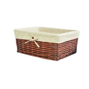 Baskets 3pcs/set Wicker Storage Basket with Lining Gift Hamper Organizer Hot