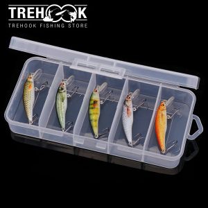 アクセサリーTrehook 5pcs 5cm 2.6gミニフローティングミノーフィッシングルアーパイクハード人工餌キットクランクベイトフィッシングタックル用