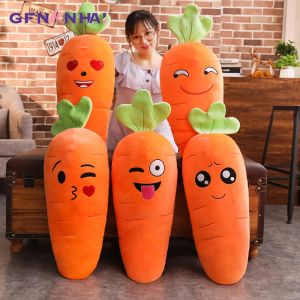 Dolls 1pc 45/70/90cm Cartoon Smile Carrot Plush toy Cute Simulation Vegetable Carrot Pillow Dolls Stuffed Soft Toys for Children Gift