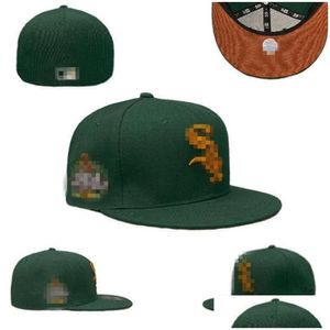 Ball Caps uni toptan moda snapbacks beyzbol şapka şapka nakış ADT Düz zirvesi erkekler için FL FL kapalı 7-8 damla teslimat bir dhdri