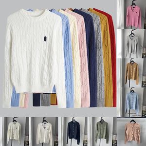 Projektantka Women Sweters Kardigan Knigan Casual Print Sweater pokręcony długi rękaw okrągły szyjka Sweter Sweter Kolegium na zewnątrz na zewnątrz