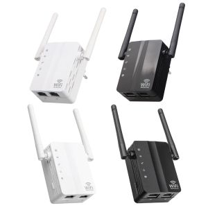 Routery bezprzewodowy WIFI Repeater podwójny pasmo wzmacniacza sygnału 300 Mb / s ”Antenne Antenne WIFI Extender WLAN LAN Port Routeer ROUTER