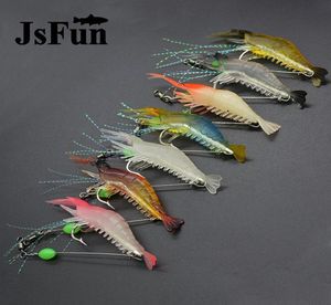 7pcslot Fischerei Köder leuchtende Garnelen Köder weiche Köder 8cm 5g 7 Farbe Künstliche Köder Karpfenfischerei Tackle Fu4028789949