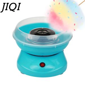 Processors JIQI 110V/220V MINI Electric DIY Sweet Cotton Candy Maker Portable Marshmallow Cotton Sugar Fairy Floss Spun Machine EU US Plug