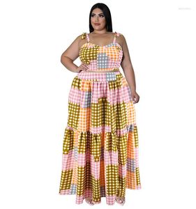 Casual Dresses Plus Size Women's Dress Sleeveless For Fat Ladies 2024