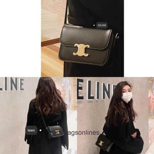 High end Designer bags for women Celli leather tofu bag new small square bag single shoulder crossbody original 1:1 with real logo and box
