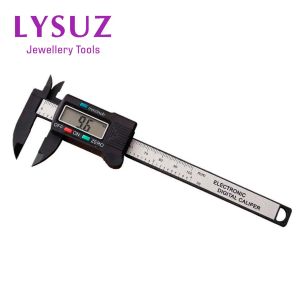 Utrustning Digimatic Caliper 100 mm tum Jade Pearl Plastic Digital Vernier Gauge kommer inte att skrapa mjuka smycken Mätverktyg