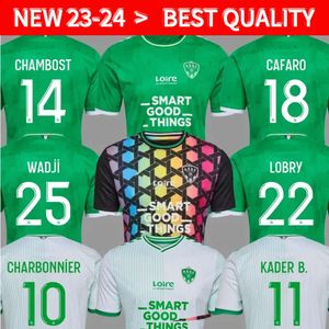 Sheng 2023 2024 Maillot de Foot As Saints-Etienne Soccer Jerseys Man Kids Kit Youssouf 23 24 St Etienne Khazri Boudebouz Aholou Asse Football Shirt