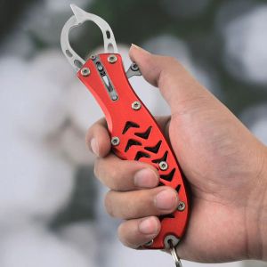 Tillbehör Rostfritt stål Fisk GRIP FISK LIP GRIPTER CLAMP HOLDER Lure Tång Handverktyg Controller Fiske Tackle Accessory