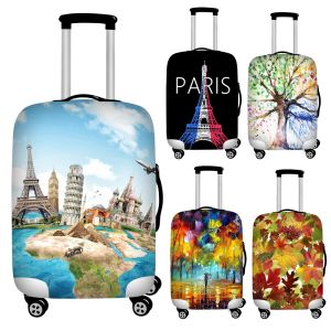 Akcesoria Nowe rozciąganie Paris Drukuj bagaż podróżny usuwającą walizkę dla 18'32 '' Trunk Case Akcesoria podróżne osłony pyłu