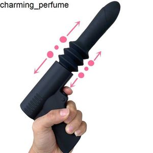 Sanica New York Pistol Vibrador automático Sexo Machine Gun Dildo Massager empurrando