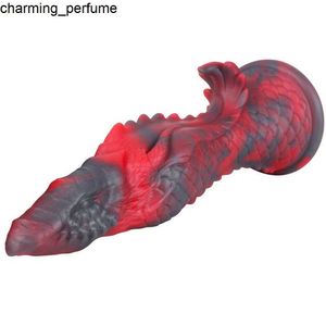 Zwfun Fantasy Dildo de Monster com grande copo de sucção Silicone Dragon Dildo G-Spot Dildo Longo Adulto Penis Big para Mulheres