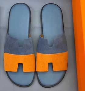New season Noir sandal calfskin Slippers Men Resort Indoor Leisure Special Designer Slipper Comfortable Wear-resistant Sheepskin Sole Man Fashion Style6277571