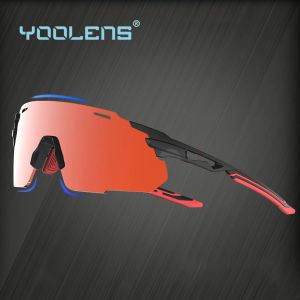 Sunglasses YOOLENSCycling Sunglasses for Men and Women, Mountain Bike Sports Sunglasses, Bicycle Riding Motorcycle, Unbreakable Frame TR90