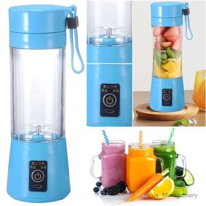 Entsafter 400 ml Obst frischer Entsafter mit 6 Klingen Smoothie Milkshake Maker Multifunktional automatisch frischer Squeezer für Heimbüroreisen