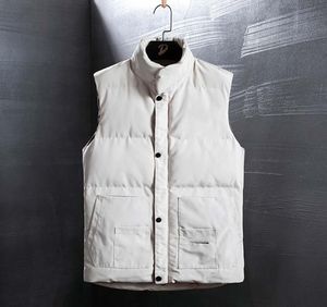 American Style Men's Freestyle Real Down Winter Fashion Vest Sweater Högkvalitativt vattentätt tyg 1: 1 Kvalitet2882891