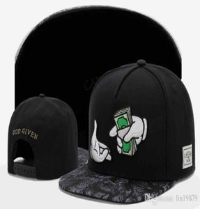 Dio ha dato denaro Snapback Caps Hats for Men Hip Hop Cap Snapbacks Cappello da baseball Cappello da baseball Rap Gorras Bone3518463