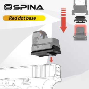 Zakres kręgosłupa taktyczna czerwona kropka Zakres Glock Mount 20 mm Picatinny Rail Red Dot Podstawa do polowania