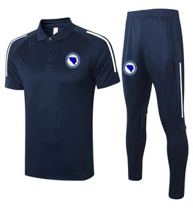 2021 Bosna ve Hersek Kısa Kollu Polo Gömlek Setleri Futbol Eğitimi Takım Spor Yetişkin Futbol Polos ve Pantolon Kitleri Men039S 4364206