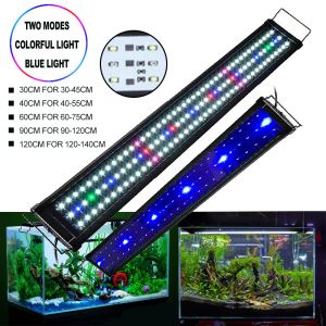 Aquários Aquários Aquário LED LED LUZ MULTICOLOR 30120CM PARA O TANQUE DE PEIXAS PLANTA DE CORAL DO CORAL PLANE DE CRESCIMENTO DE CRESCIMENTO Lâmpada UE/US Plug