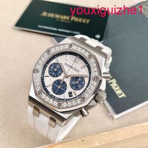 AP Kvinnlig handledsklocka Royal Oak Offshore Series 26231st Precision Steel Blue Eyes Ladies Fashion Leisure Business Sports Machinery Watch