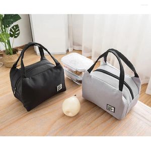 Storage Bags 2024 Insulated Canvas Box Tote Bag Thermal Cooler Lunch For Women Kids Men Wholesale