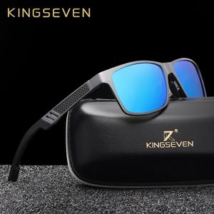 Occhiali da sole polarizzati da uomo Kingseven Materiale in alluminio a cornice Full Strama da guida per occhiali per gli uomini per uomini Oculos Masculino 240410