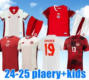 2024 Maglie da calcio Canada Kit Kit Davies J.David 23 24 25 Ugbo Cavallini Larin Millar Eustaquio 2023 Shirt di calcio T Allona Terzo Unile National Team Women National