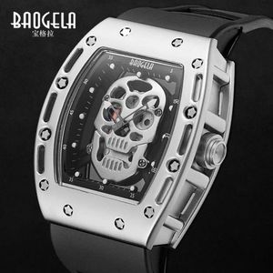 Baogra Baogela Skull Hollow Men's Wine Bucket Waterproof Sports Quartz Internet Red Watch