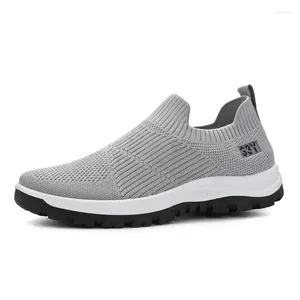 Casual Shoes Summer Men's Breattable Flying Weave One Pedal Set Foot Fashion Trend Sport Male M537