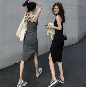 Casual Dresses European And American-Style Inner Wear Base Dress Strap