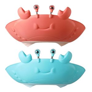 2 datorer Crab Shampoo Cap Baby Shower Caps Bath Hat For Toddlers Hair Wash Kids har vattentät tvätt öronbad 240407