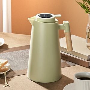 Bollitore isolamento di grande capacità un display a temperatura chiave Isolamento thermos bottiglia per le perdite isolanti pentola d'acqua 240417