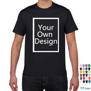 Sua própria camiseta de design Man Brand Picture Men personaliza Men Diy Print Cotton Tirm Men Oversized 3xl Tee Roupos 240409