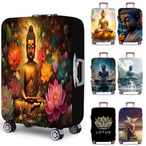 Accessories Buddhist Art Pattern Luggage Cover Shakyamuni Buddha Travel Suitcase Antidust Cover Suitcase for 18 ~32 Inch Luggage Protctive