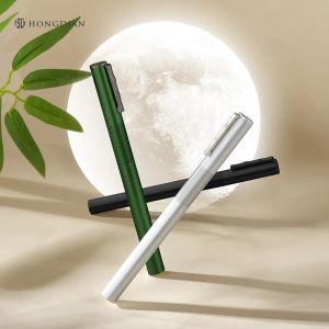 Pens lt Hongdian H3 Bamboo Style Fountain Pen Fine nib SmoothRition Tool with Converter and Pen Caseセット