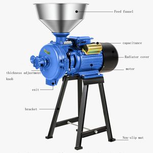 3000W Yüksek Güçlü Taşlama Makinesi Elektrikli Değirmen Islak ve Kuru Tahıllar Öğütücü Mısır Tahıl Kahve Buğday Unu Maddesi Toz Makinesi