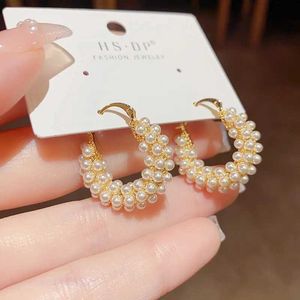 Orecchini gioielli perle perle perle geometriche orecchini per le donne accessori di moda delicati orecchini 230831