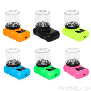 Top Mini Electric Herb Grinder Smoking Accessories USB Rechargeable 42mm Electronic Toabcco Smasher Dry Crusher Display Box