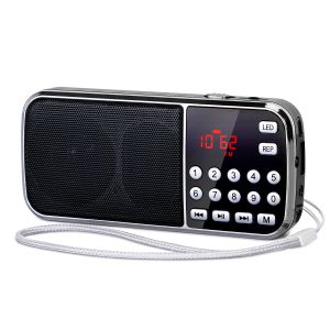 Radio Prunus J189 Radio Portable Am FM Radio Handheld Pocket HifiステレオスピーカーWeatherBluetoothデジタルラジオ充電式USB