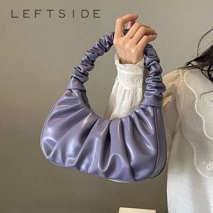 small Underarm Bags for Women 2024 Luxury Designer Fi Short Handle Handbags and Purses Trend Purple Shoulder Bag Purple T2j5#