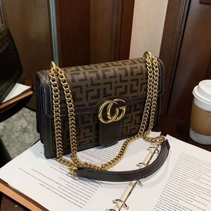 Baobao New Chain Korean Version Women's Fashionable One chain flap leather Shoulder Crossbody Versatile INS Small Bag high quality