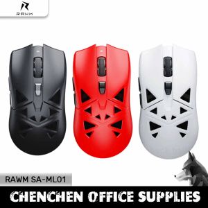 MICE RAWM SAML01 GAMER MOUSE Wireless 3 -Modus USB/2,4 g/Bluetooth Leichtmauertensor 650ips PAW3395 eSports Gaming Mäuse Gewinn Mac